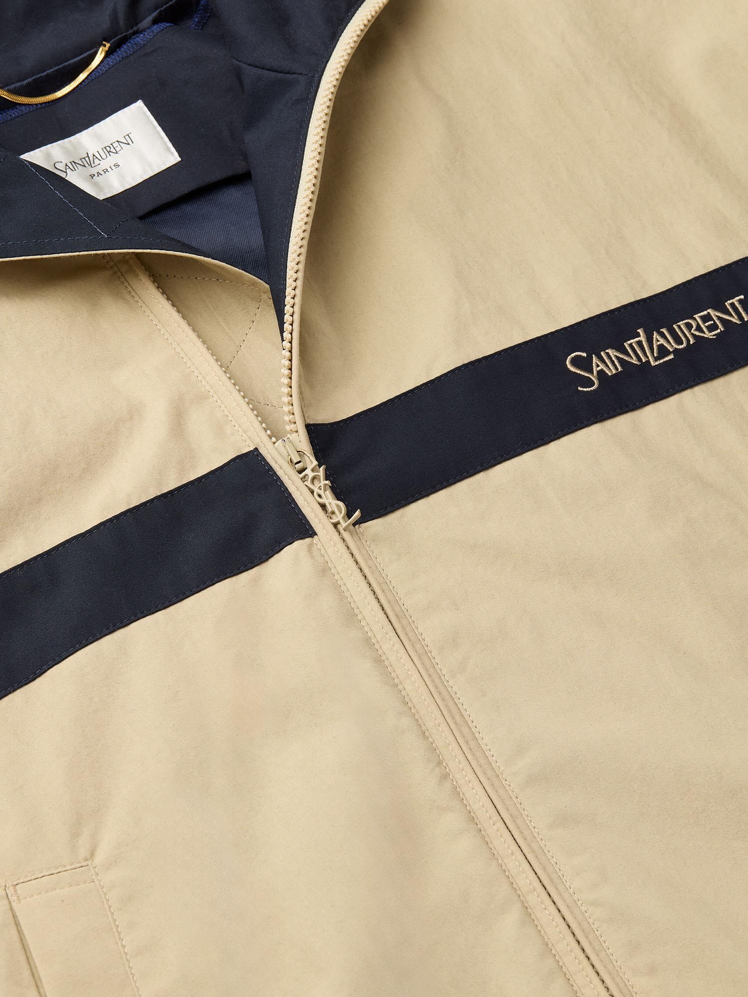 GIACCA IN COTONE CON LOGO 851251 Y6J981701 SAINT LAURENT 