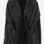 GIACCA  in misto lana con pizzo K002 CMYNBLACK NICCOLO PASQUALETTI 