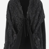 GIACCA  in misto lana con pizzo K002 CMYNBLACK NICCOLO PASQUALETTI 