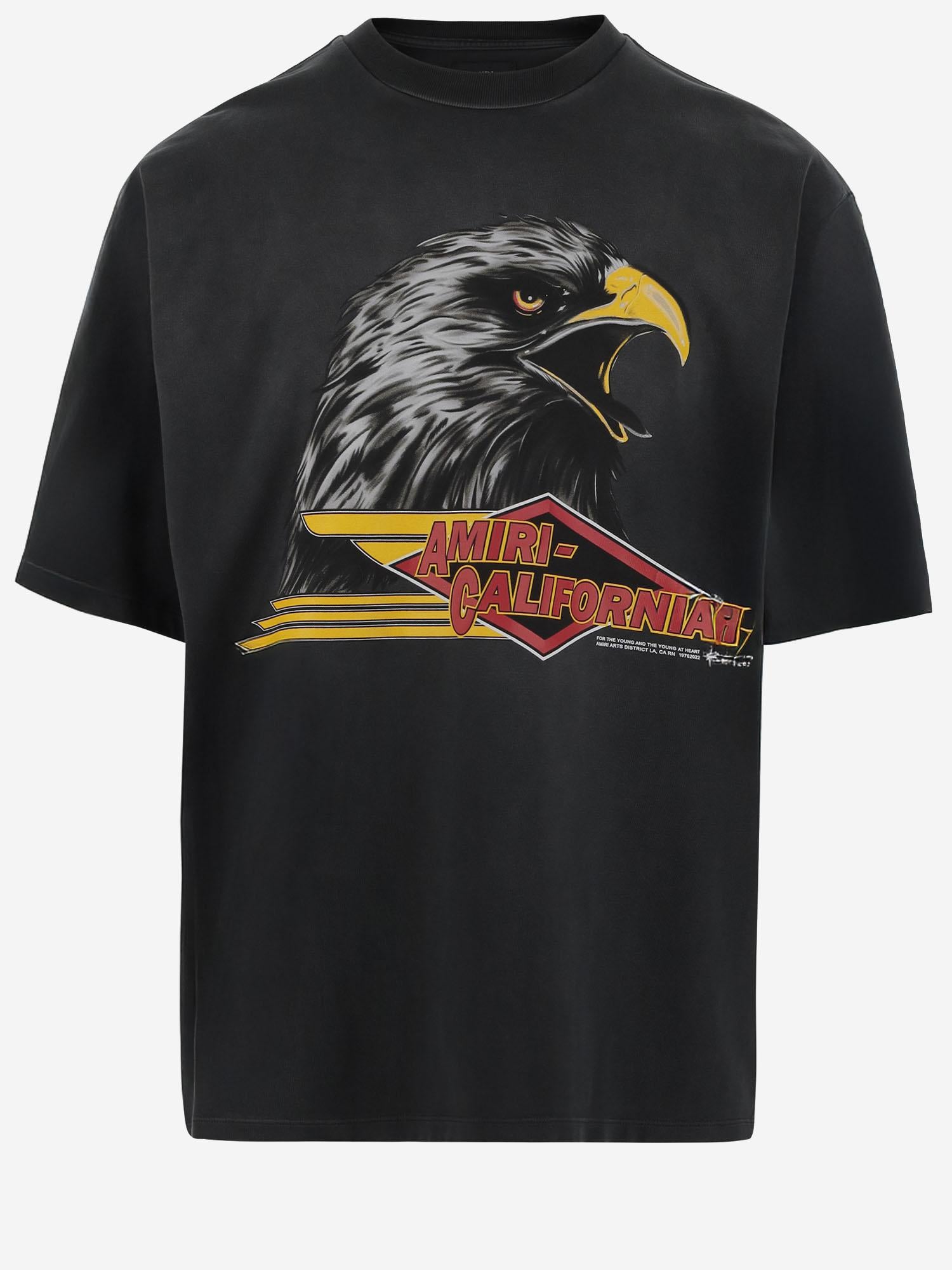 T-SHIRT IN COTONE CON STAMPA LOGO AMJYTE 1209Black AMIRI 