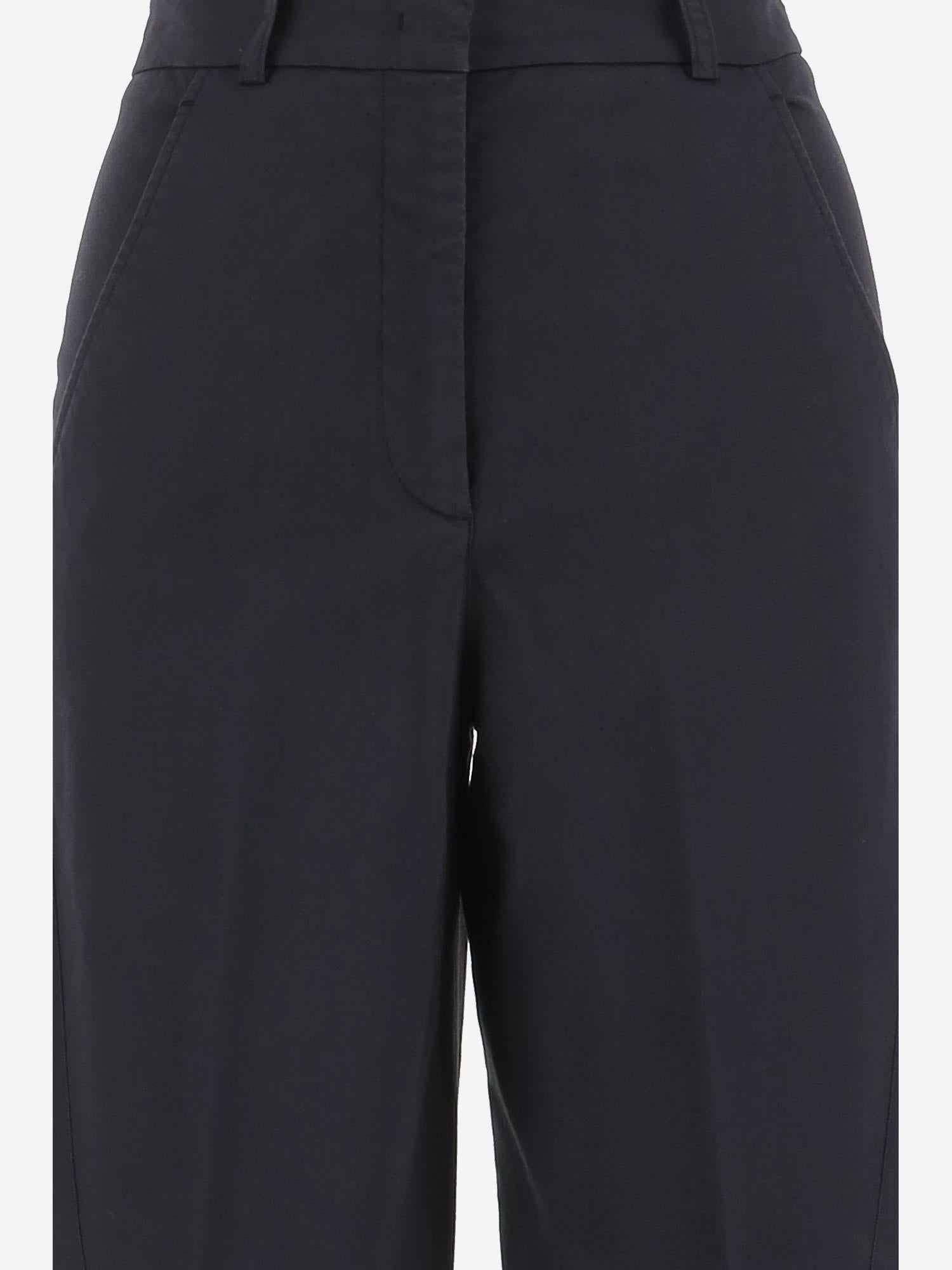 PANTALONI IN COTONE STRETCH SANDRA D 8815 QL2 