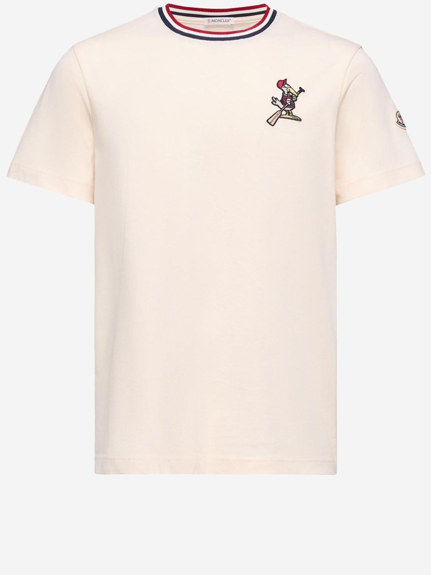 T-SHIRT IN COTONE CON LOGO MONDUCK 8C00012 89AYY060 MONCLER 