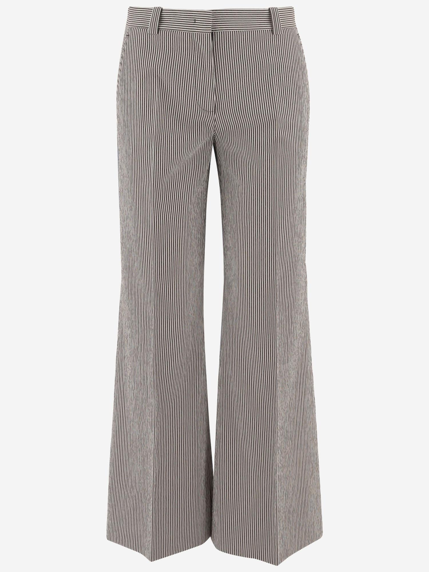PANTALONI IN MISTO COTONE STRETCH A RIGHE MELODYB 5063573 QL2 
