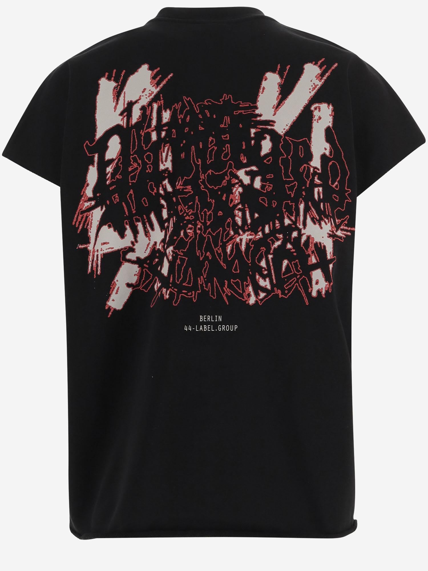 T-SHIRT SENZA MANICHE IN COTONE CON STAMPA B0030666 FA583P774 44 LABEL GROUP 