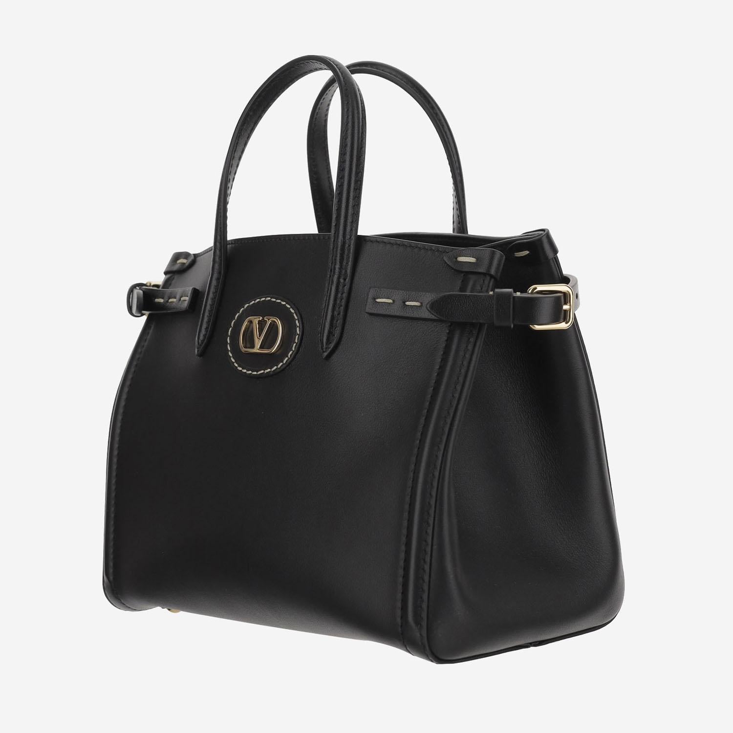 BORSA A MANO IN PELLE CON LOGO PICCOLA 7W2B0R20 CVC0NO VALENTINO GARAVANI 