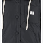 GIUBBOTTO CON CAPPUCCIO A CONTRASTO ML1316 1720F0B1V MIU MIU 