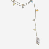 COLLANA CON CRISTALLI e perla VMULTICOLOR  MELA 