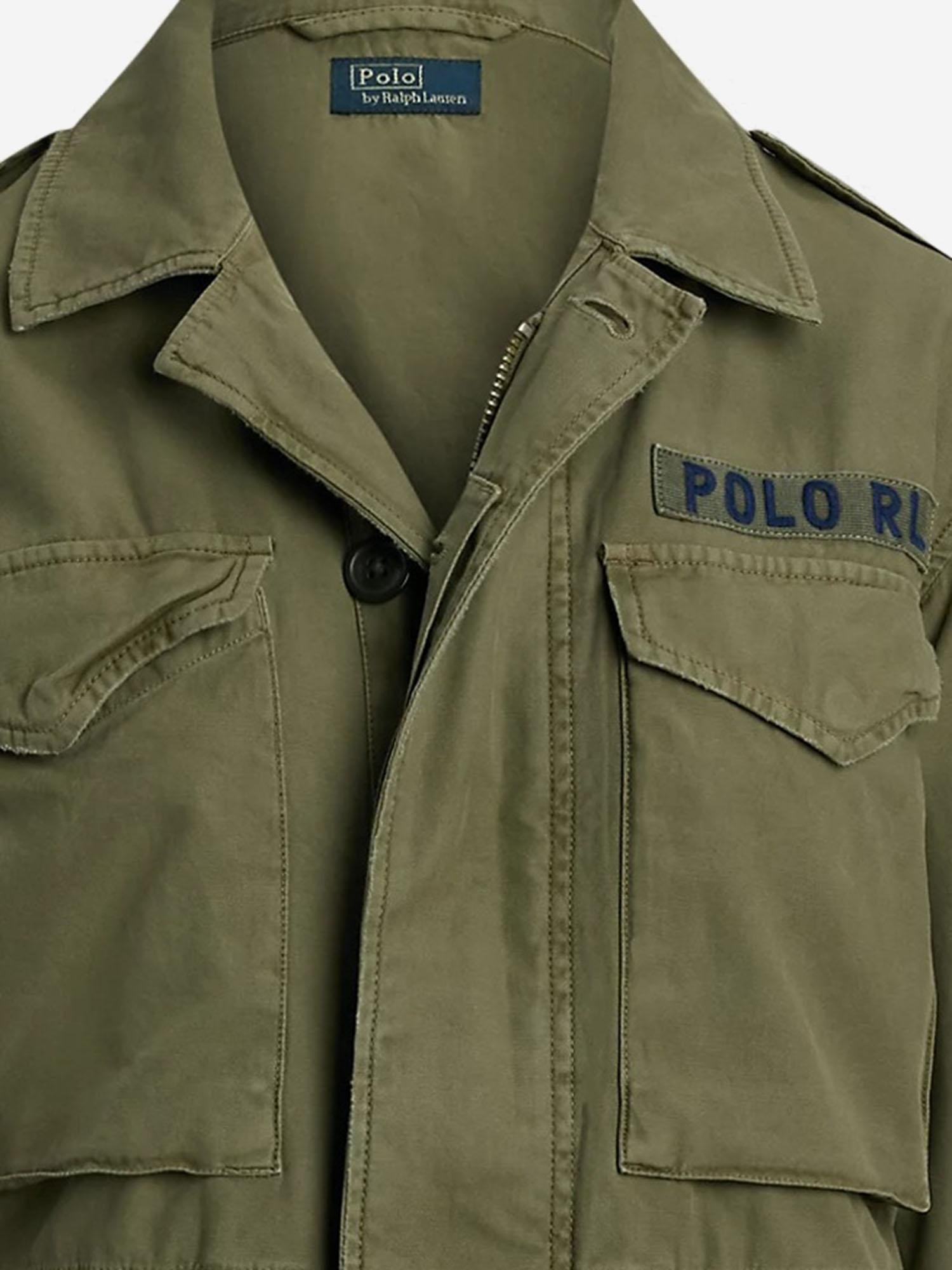 GIACCA MILITARE IN COTONE CON LOGO 211941066 001 POLO RALPH LAUREN 