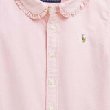 CAMICIA IN COTONE CON VOLANT 312929954 002 POLO RALPH LAUREN KIDS 