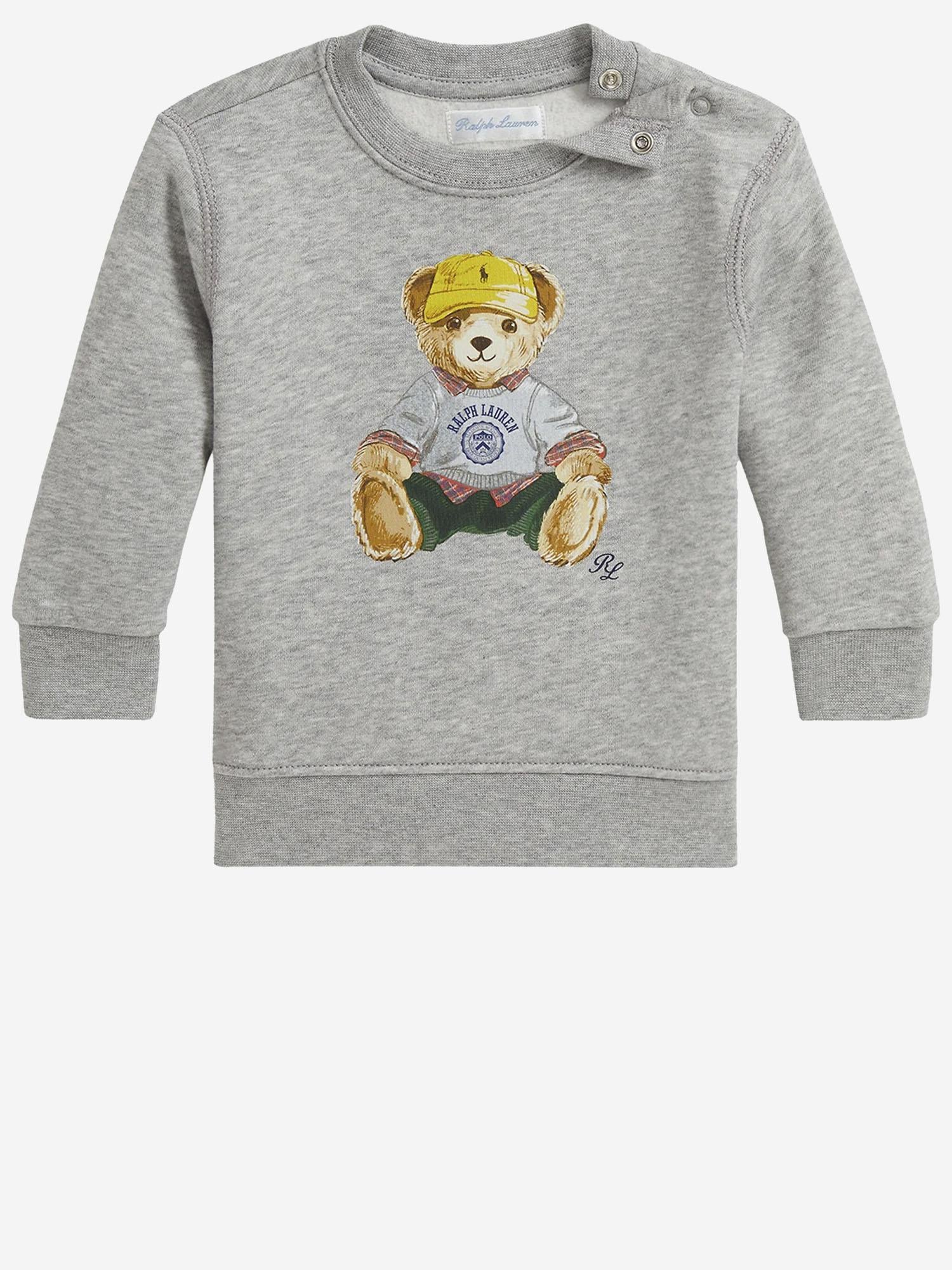 T-SHIT IN COTONE CON STAMPA POLO BEAR 320P00514 001 POLO RALPH LAUREN KIDS 