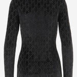 MAGLIA IN CINIGLIA STRETCH CON LOGO 851690 XUANY1043 GUCCI 