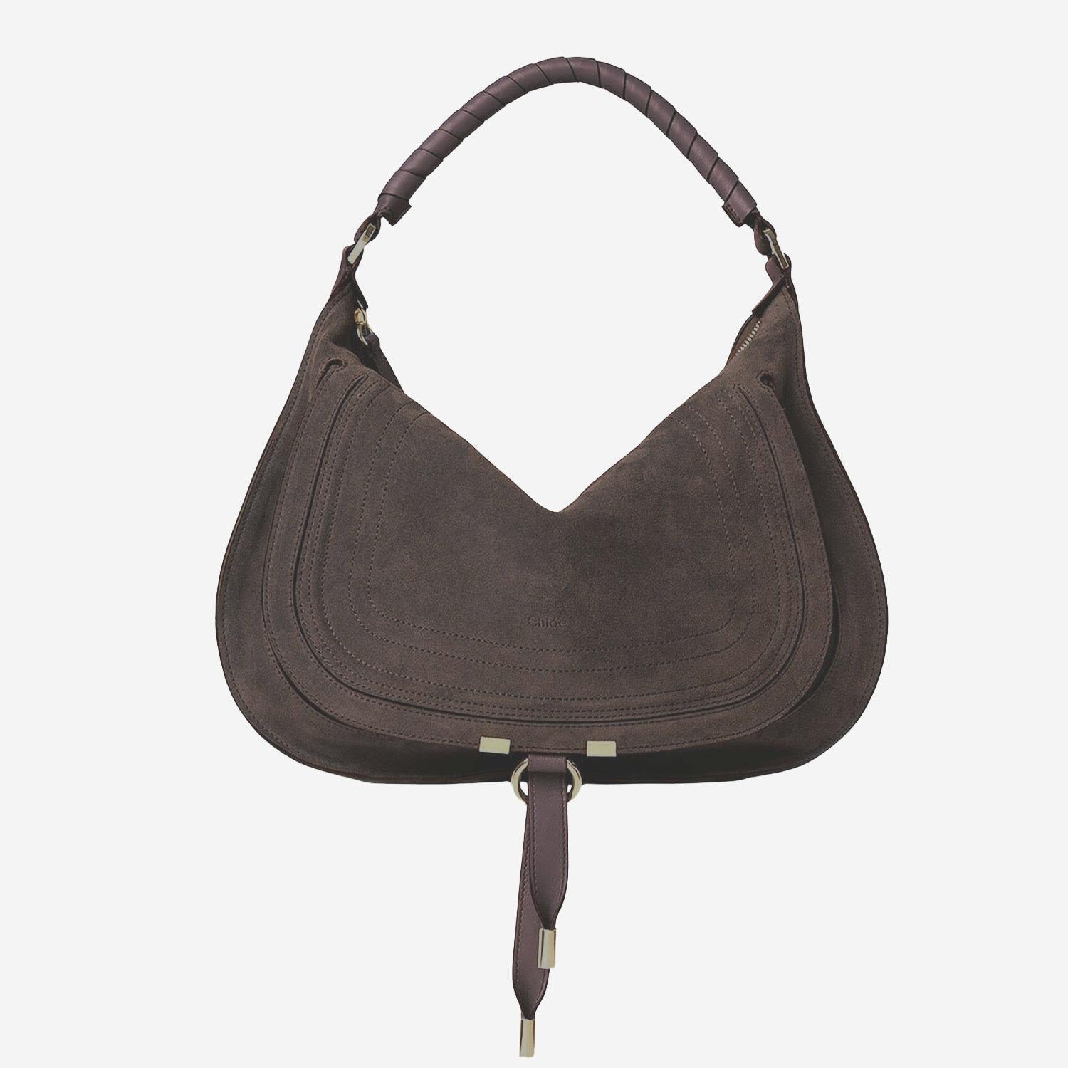 Borsa a spalla Marcie in pelle scamosciata CH26SS881P37 24X CHLOE 
