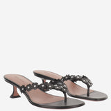 Sandali Janis in pelle JANISTHONG 45BLACKWHITE AMINA MUADDI 