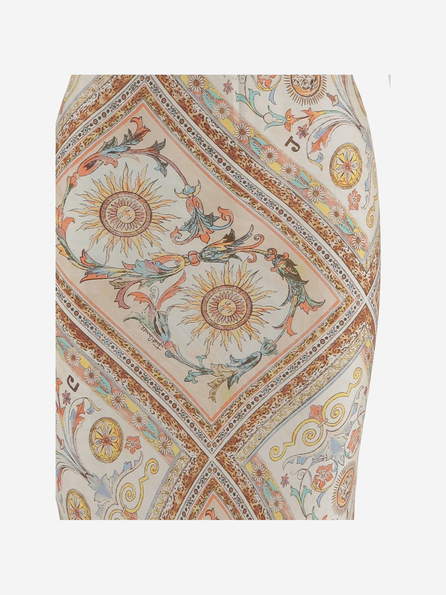 ABITO LUNGO IN VISCOSA CON STAMPA FANTASIA 80PAO925 NS779774 JUST CAVALLI 