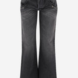 Jeans in denim di cotone con dettaglio morsetto 866906 XDDF11165 GUCCI 