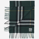 SCIARPA IN CASHMERE CON MOTIVO CHECK 8094653 DARK FERN GREEN BURBERRY 