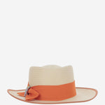 CAPPELLO OVALE IN PAGLIA SOMBREROOVALADOTERRACOTAALA8CM NATURAL ALEXIA ALVAREZ DE TOLEDO 