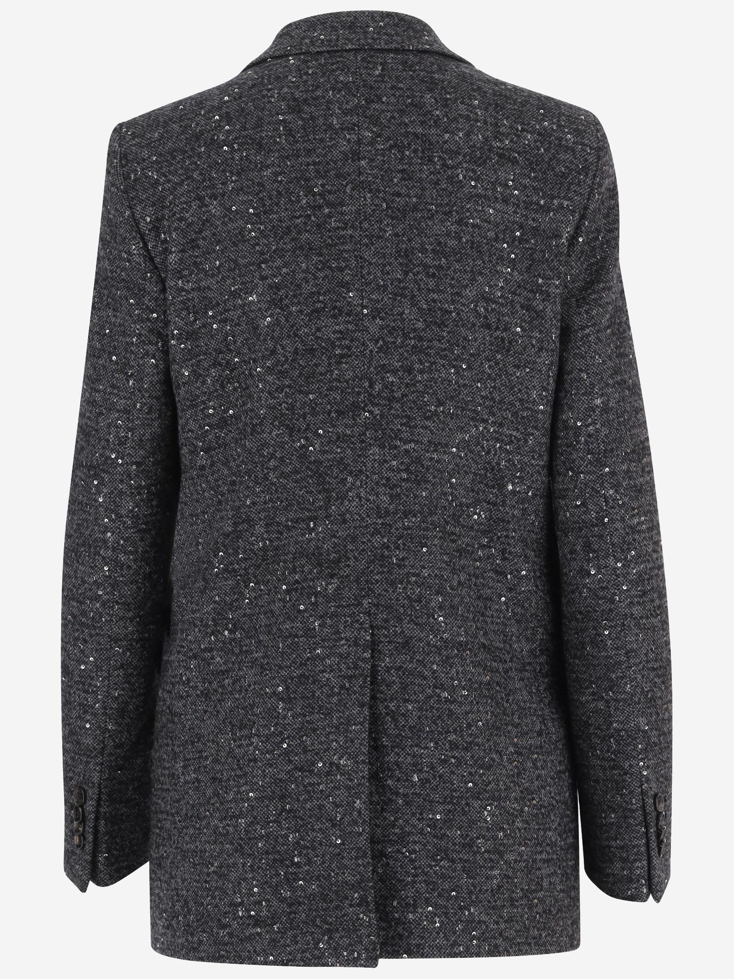 GIACCA MONOPETTO IN MISTO LANA E VISCOSA JBERTHA16B 970157N1059 TAGLIATORE 