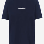 T-SHIRT IN COTONE CON LOGO J02GC0142 J20103401 JIL SANDER 