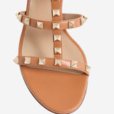 SANDALI SLIDER ROCKSTUD IN VITELLO 8W2S0C47 VODKEL VALENTINO GARAVANI 