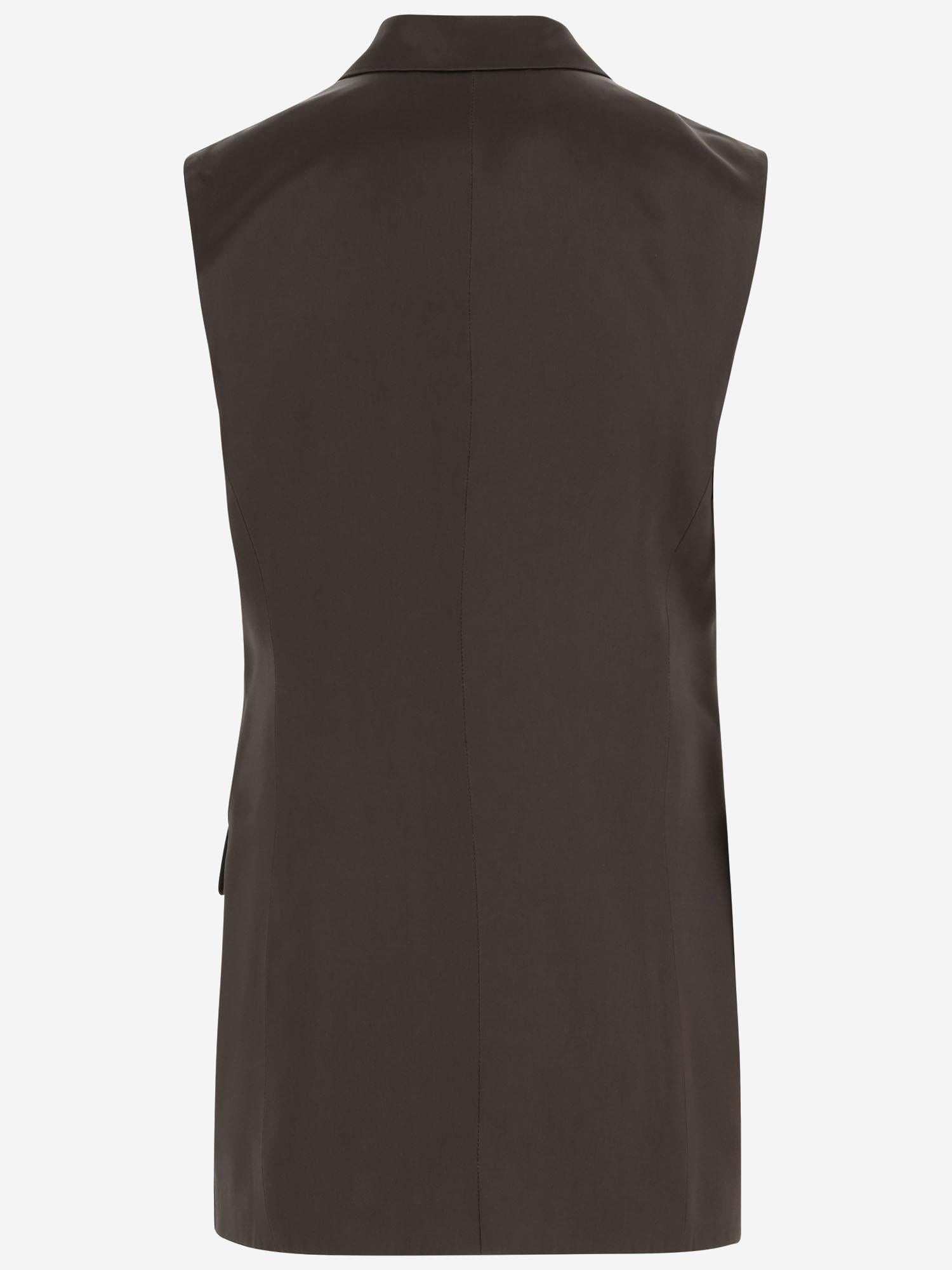 GILET IN VISCOSA CON REVER 010436 2071606* DRIES VAN NOTEN 