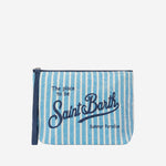 POCHETTE ALINE CON MOTIVO A RIGHE ALI0004 00398L MC2 SAINT BARTH 