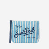 POCHETTE ALINE CON MOTIVO A RIGHE ALI0004 00398L MC2 SAINT BARTH 