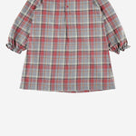 ABITO IN COTONE A QUADRI CON COLLETTO IN PIZZO W05GDRW00075 352A BONPOINT KIDS 