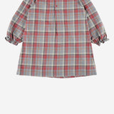 ABITO IN COTONE A QUADRI CON COLLETTO IN PIZZO W05GDRW00075 352A BONPOINT KIDS 