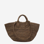 BORSA TOTE SOMA IN RAFIA E COTONE SOMA DARKTEA IBELIV 