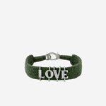 BRACCIALE ALPHA LOVE CON DIAMANTI ALPHA LOVE KAKI SILVIA BINI GIOIELLI 