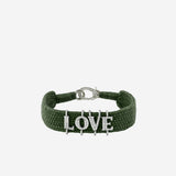 BRACCIALE ALPHA LOVE CON DIAMANTI ALPHA LOVE KAKI SILVIA BINI GIOIELLI 