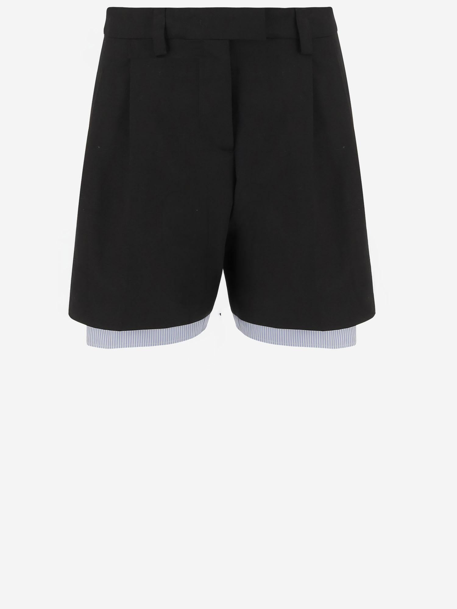 PANTALONI CORTI IN misto cotone MP1959 1UPXF0002 MIU MIU 