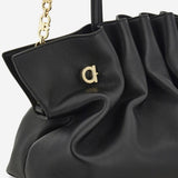 BORSA A SPALLA IN PELLE 219960 004NERONERO SALVATORE FERRAGAMO 
