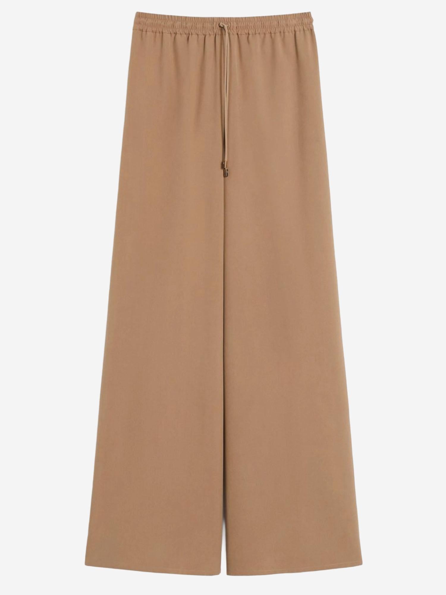 PANTALONI A GAMBA AMPIA IN SETA LAVATA MXMGENERO 016 MAX MARA 