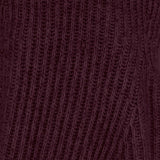 Maglione smanicato in misto lana a coste W25663 0550 SASUPHI 