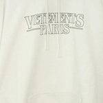 FELPA IN MISTO COTONE CON STAMPA VETEMENTS PARIS UE54HD500W WHITE VETEMENTS 
