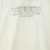 FELPA IN MISTO COTONE CON STAMPA VETEMENTS PARIS UE54HD500W WHITE VETEMENTS 