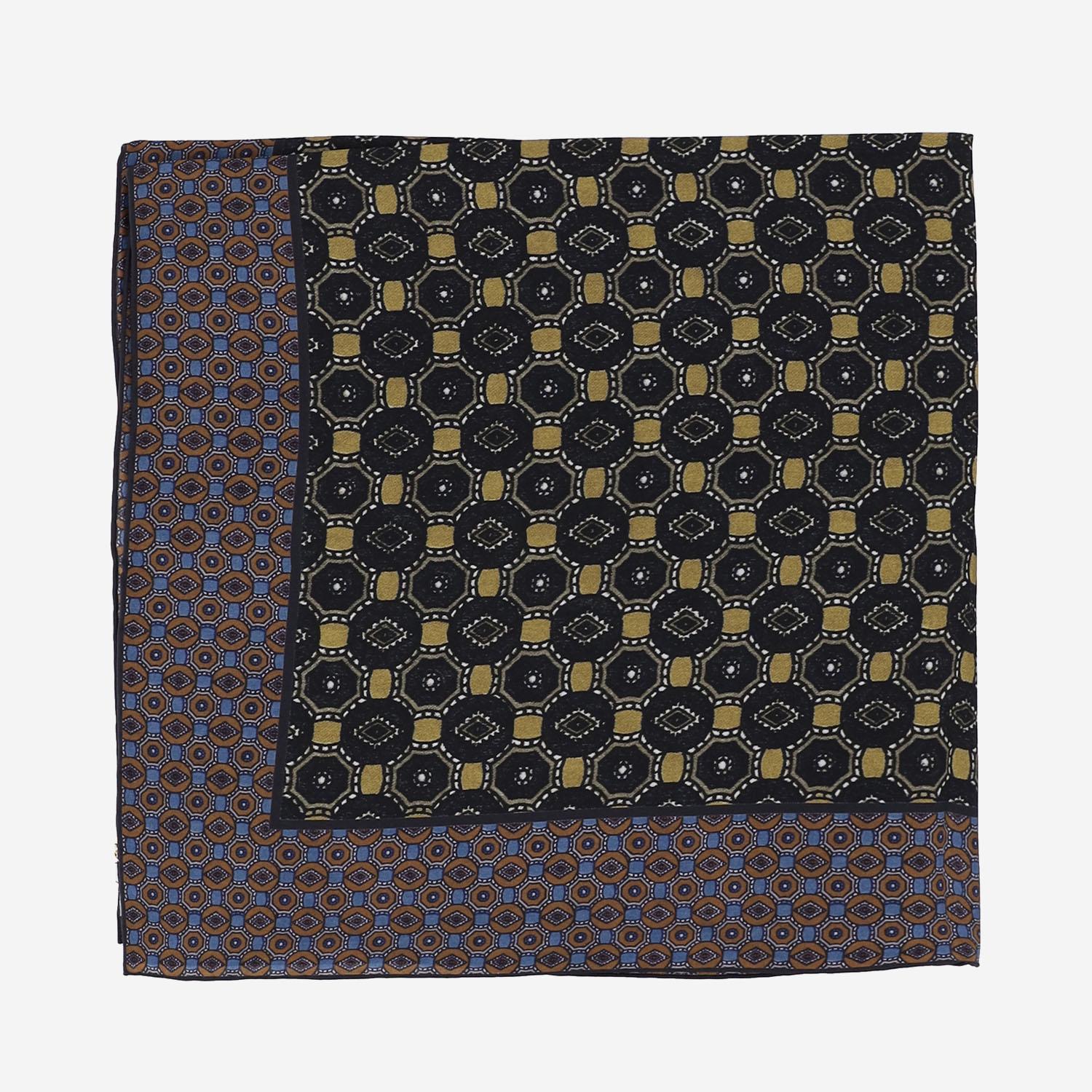 FOULARD IN SETA CON MOTIVO GEOMETRICO 011300 2210205 DRIES VAN NOTEN 