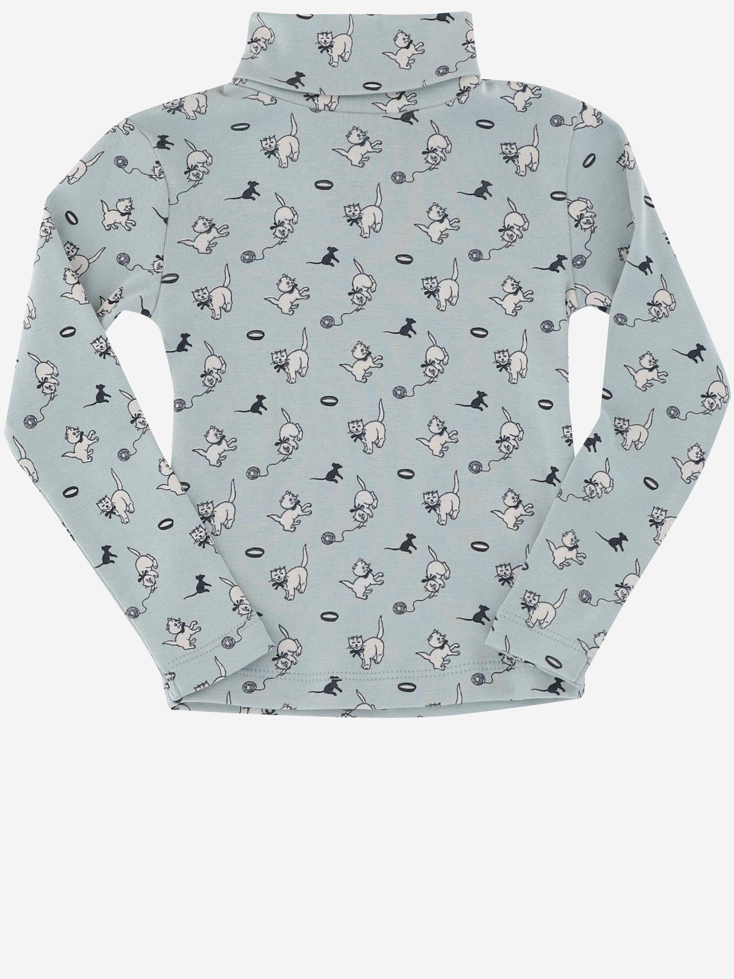 MAGLIA IN COTONE A COLLO ALTO CON STAMPA K3110W25 0A5 MISHA & PUFF KIDS 