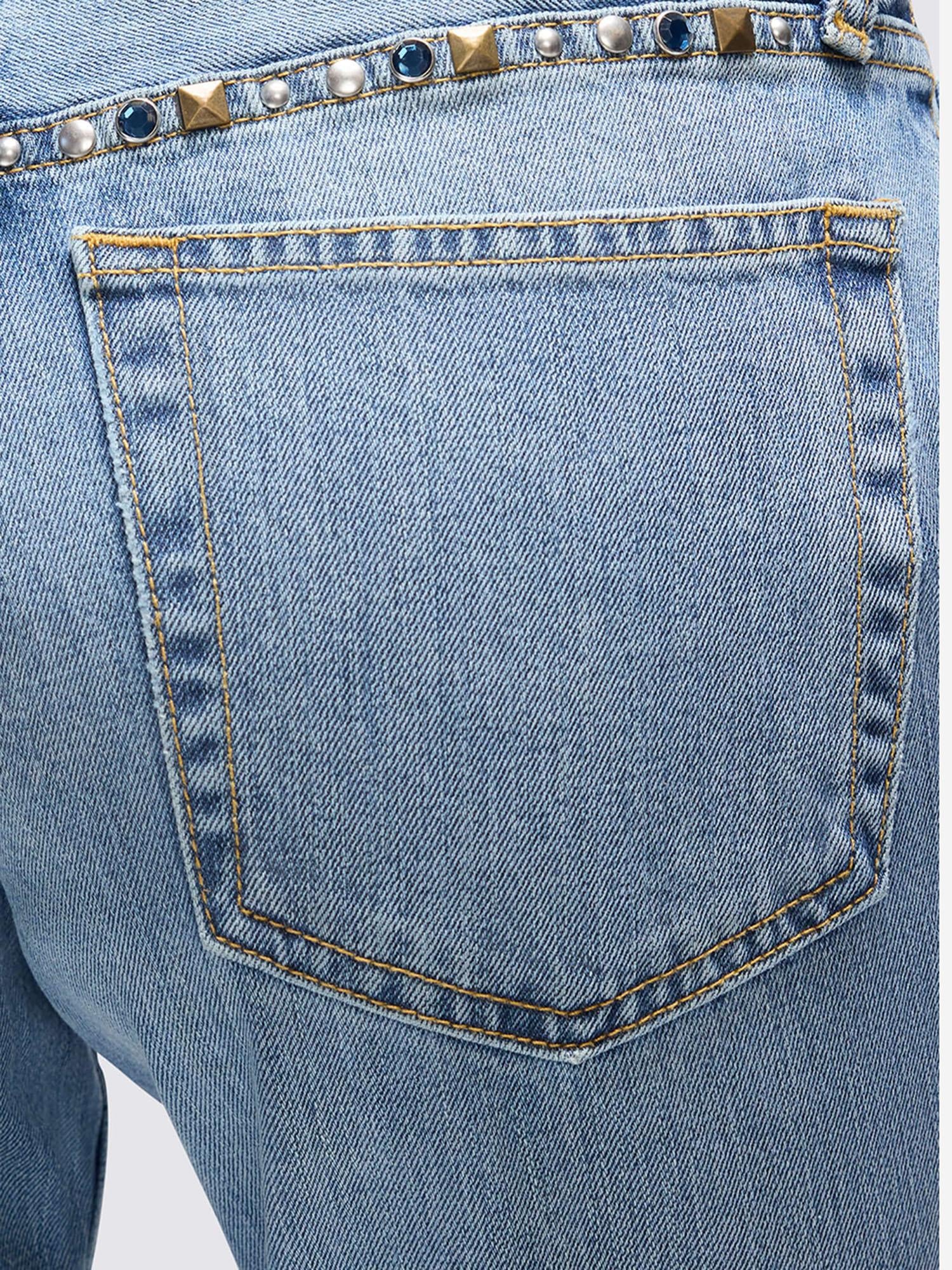 JEANS TWISTED MID RISE BOOTCUT COTONE 13803WTWMRBTA THUNDERSTRUCK RE/DONE 