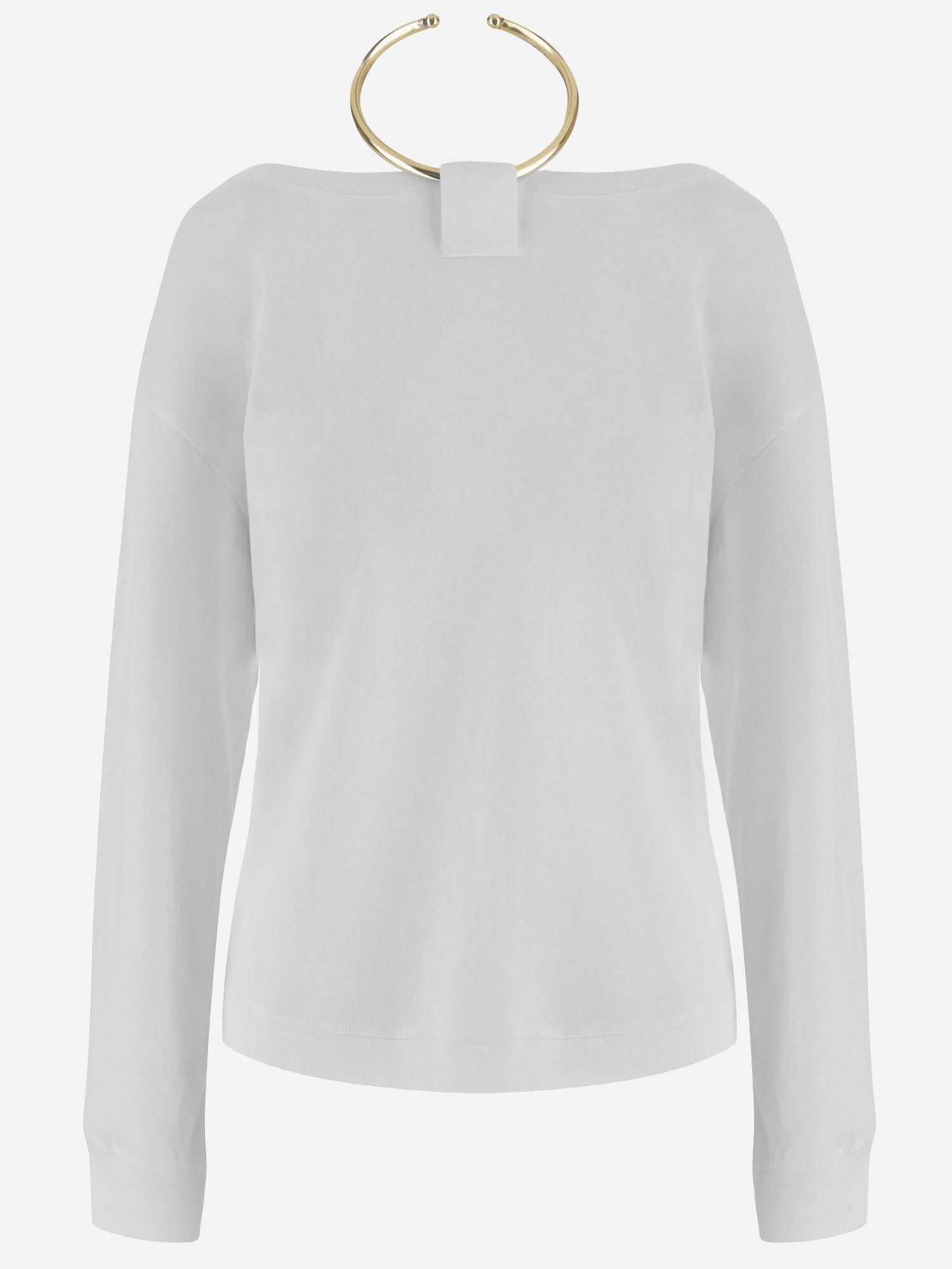 TOP IN COTONE CON ANELLO METALLICO WJE29 JER040001 DARKPARK 