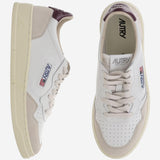 SNEAKERS LOW MEDALIST IN PELLE AULMLS03 WHTBURGUND AUTRY 