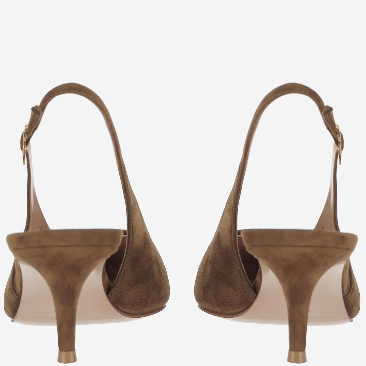 SLINGBACK ROBBIE IN PELLE SCAMOSCIATA G95538 55RICCAM GIANVITO ROSSI 