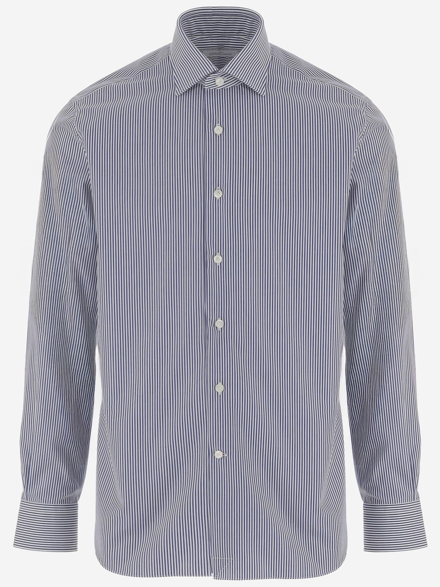 CAMICIA IN COTONE A RIGHE BP12G7T 1X20622 GHERARDI 