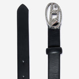 CINTURA B1DRCRYSTAL IN PELLE J02524 KXBLRK900 DIESEL KIDS 