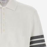 POLO IN COTONE CON MOTIVO 4 BAR MJP136G 07976100 THOM BROWNE 