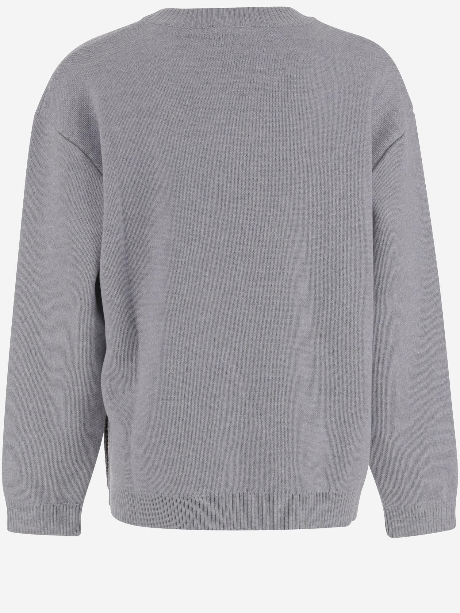 Maglione in lana JUG192 AUKUF0WG5 FENDI KIDS 