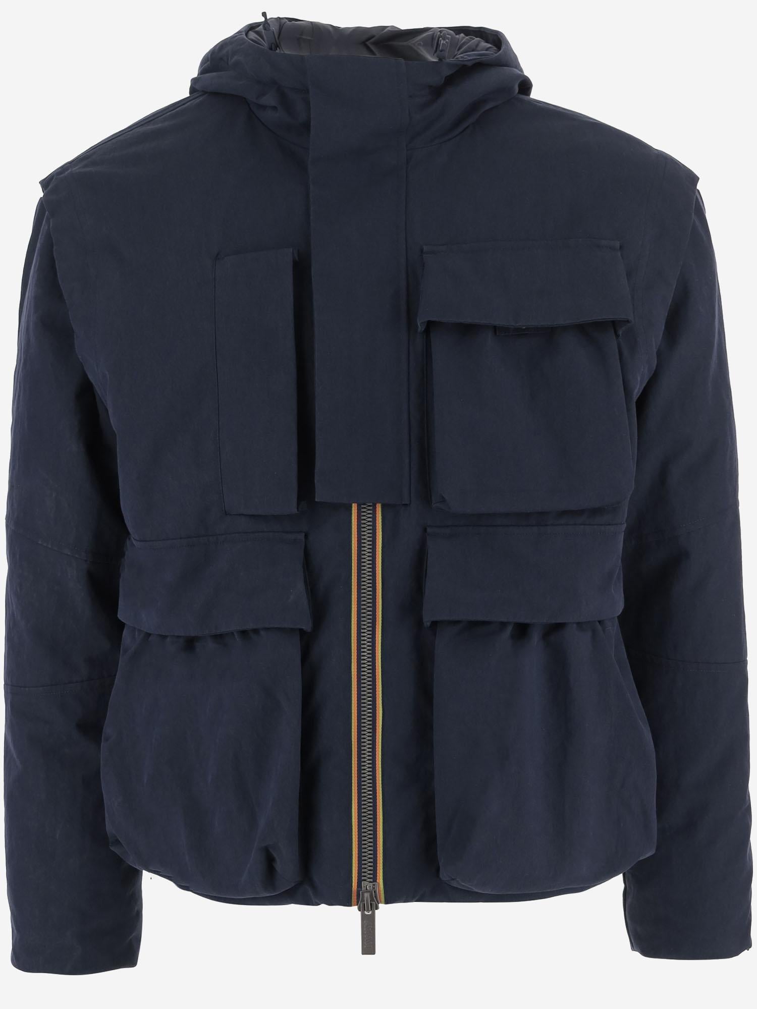 GIUBBOTTO IN MISTO COTONE CON MULTITASCHE K7136DW BCE K-WAY 