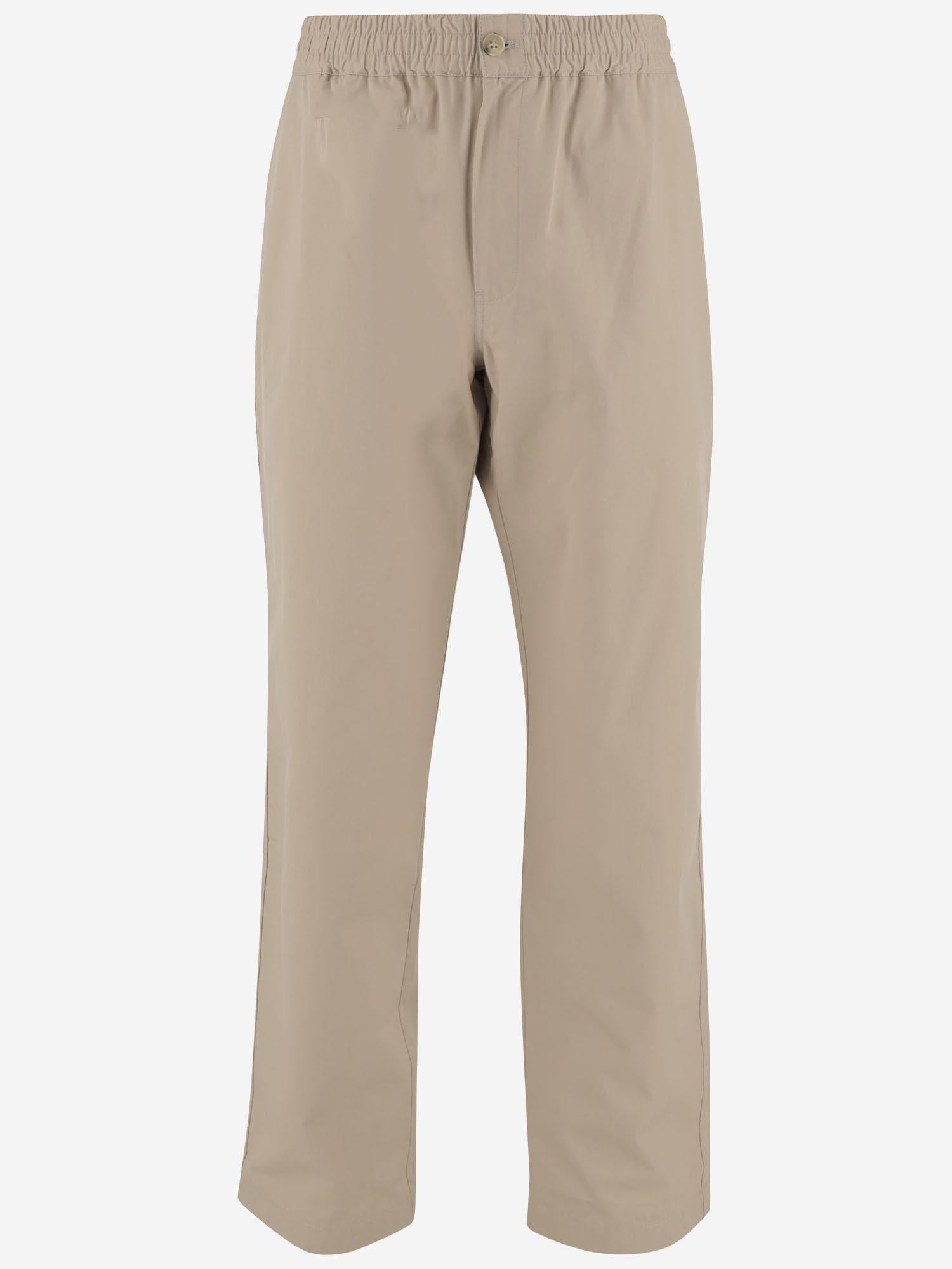 PANTALONI CASUAL IN COTONE OM01117WW9031 0176 MAISON KITSUNE 